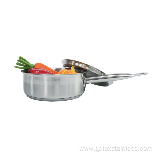 Stainless Steel All-inclusive Frying Pan Single handle pot (composite bottom) Supplier